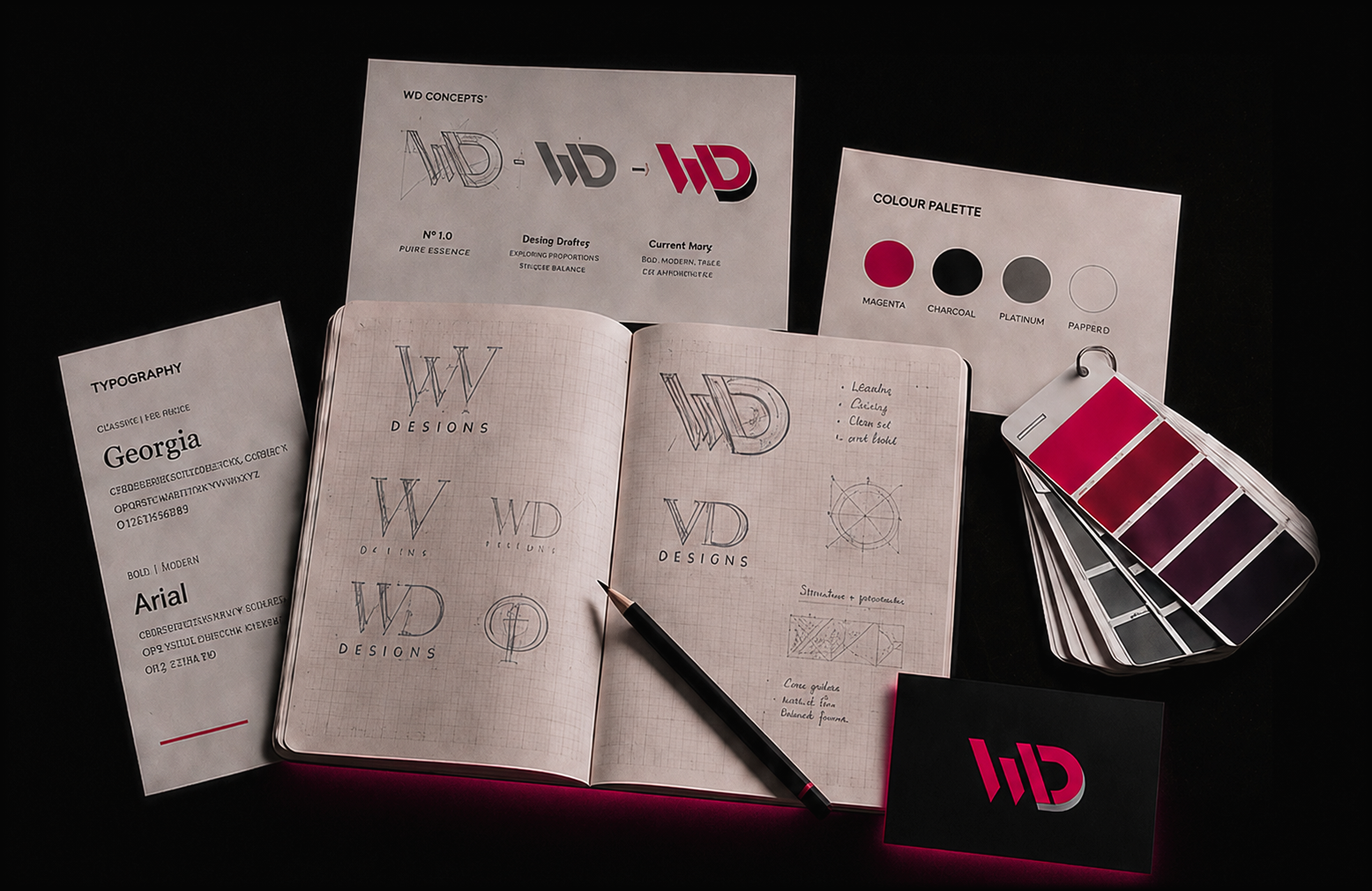 WD Designs brand development process