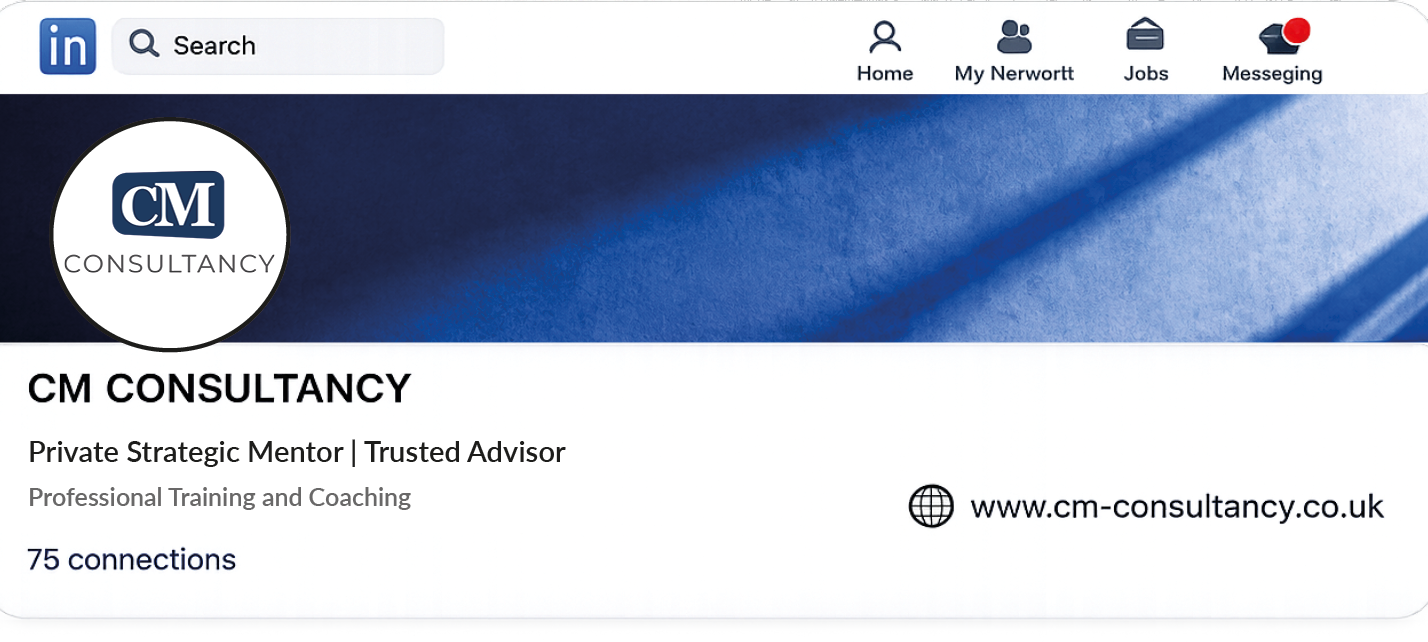 CM Consultancy LinkedIn company page launch visual