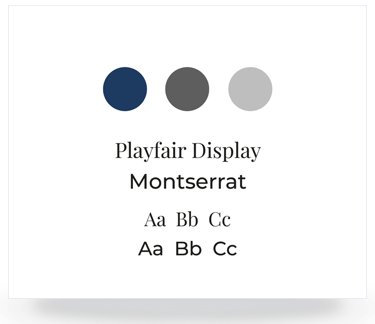 CM Consultancy colour palette and typography presentation